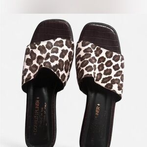 Donald J. Pliner Animal Print Slide Sandals